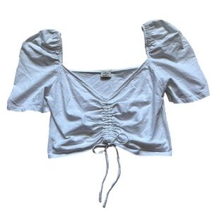 Wilfred Puff Sleeve Crop Top